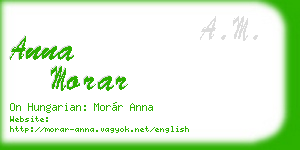 anna morar business card